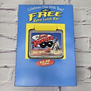 The Lone Ranger Miniature Lunch Box Cheerios 60th Anniversary 2001 General Mills